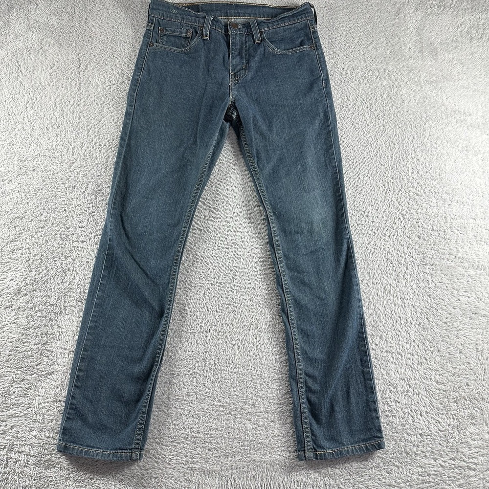 Levi's Jeans Mens 29x30 (Fits 28x28) 511 Blue Dark Wash Minimal Fade
